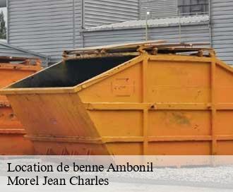 Location de benne  ambonil-26800 Morel Jean Charles