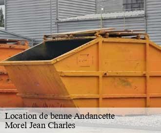 Location de benne  andancette-26140 Morel Jean Charles